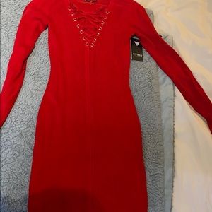 Brand new red tight body fitting dress